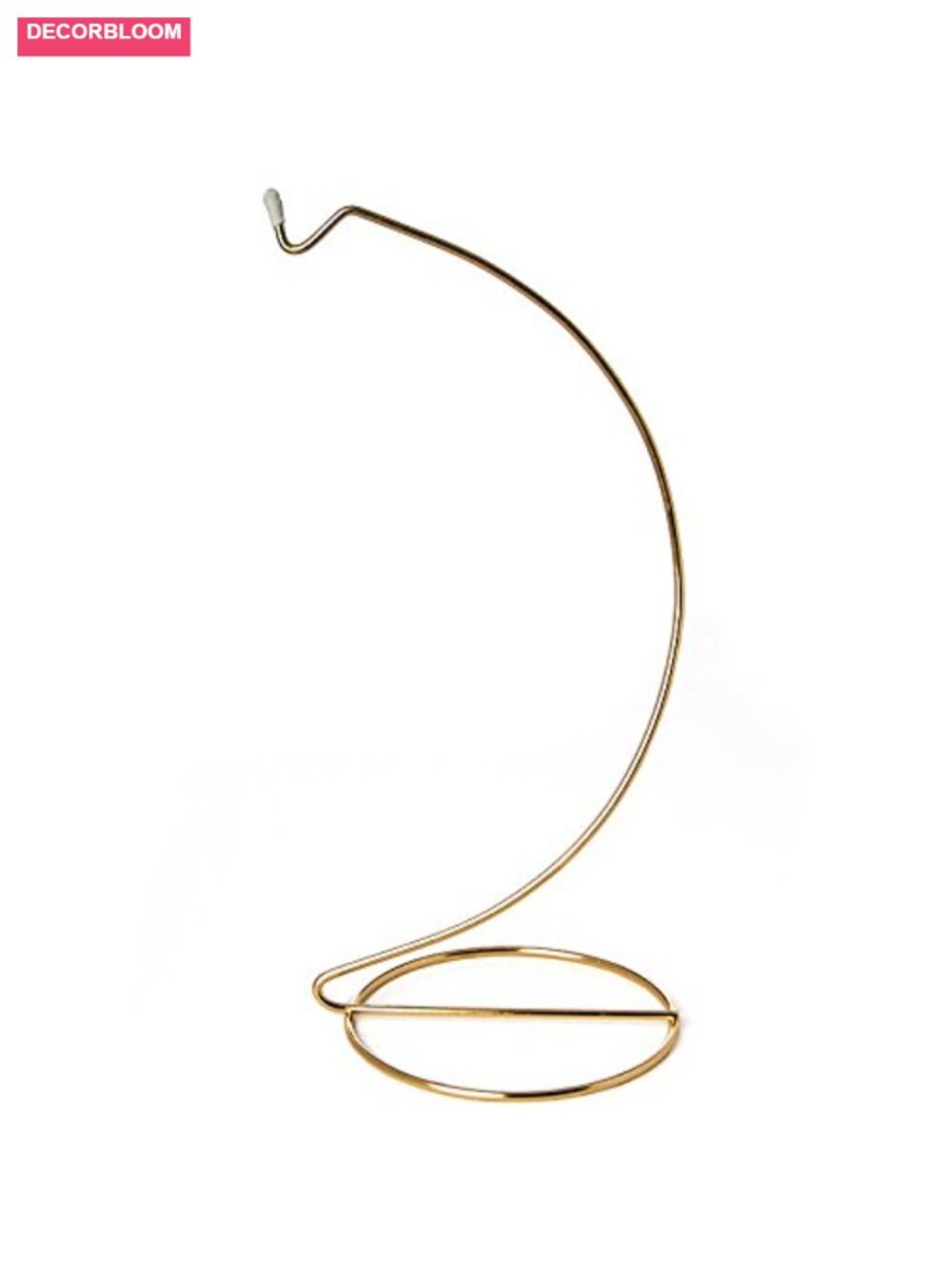 9 Inch Metal Ornament Display Stand 3-Piece Set Curved Hanger